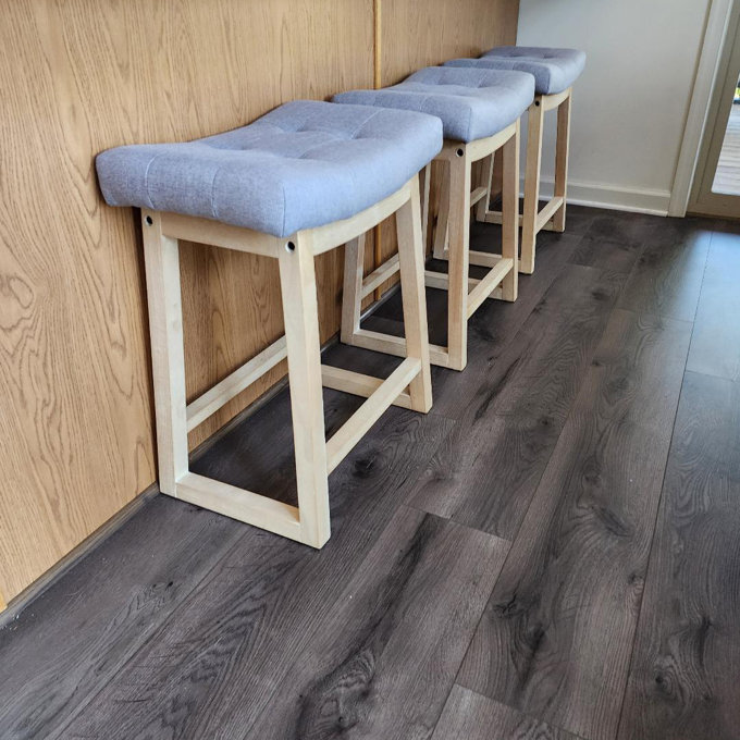 Artful Proportion: Harmonizing Your Island with the Solid Wood Saddle Seat Counter Stool