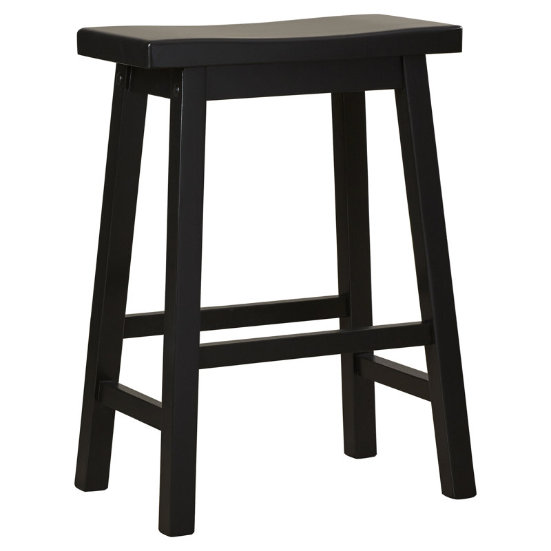 Beachcrest Home Kirkwood Solid Wood Counter Bar Stool W002459451