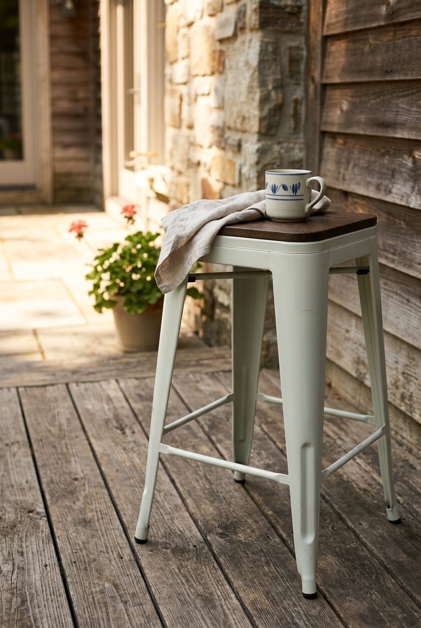The Industrial Counter Stools That Transformed My Kitchen Island
