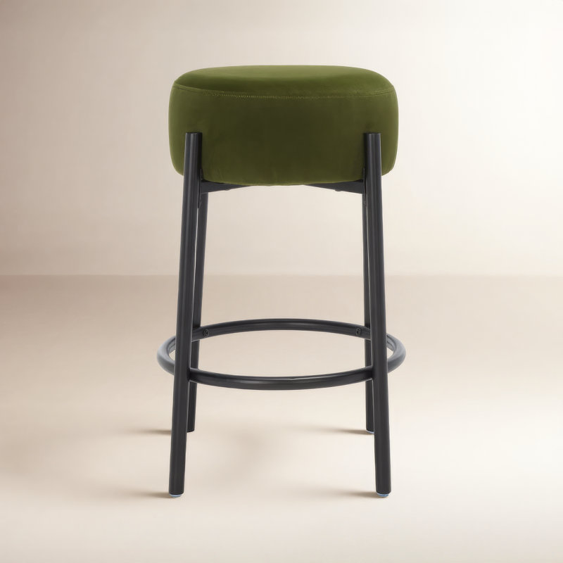 Joss Main Colombe Upholstered Stool With Metal Frame W009278820