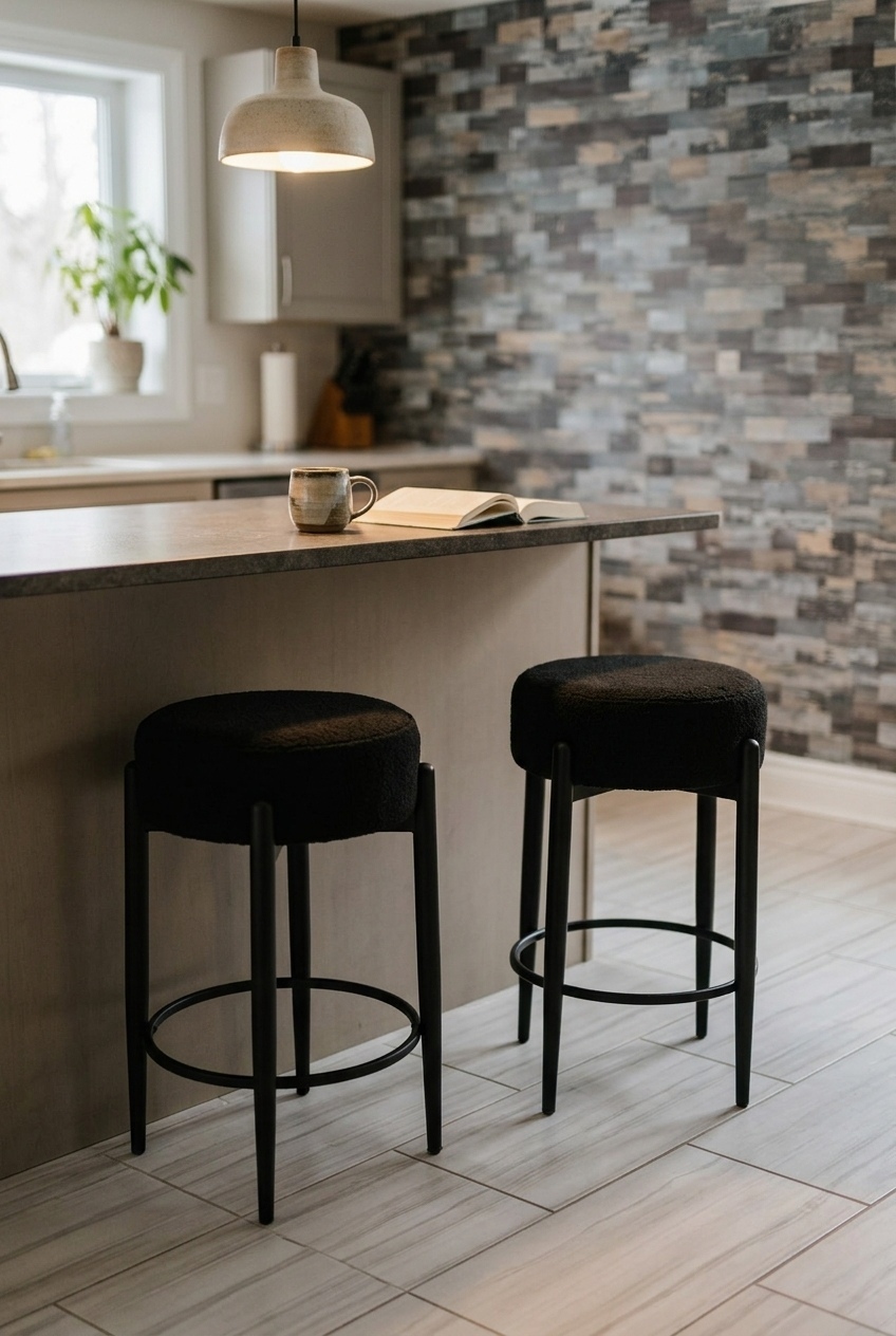 Cozy Up Your Kitchen: The Sherpa Seating Trend I Cannot Stop Thinking About