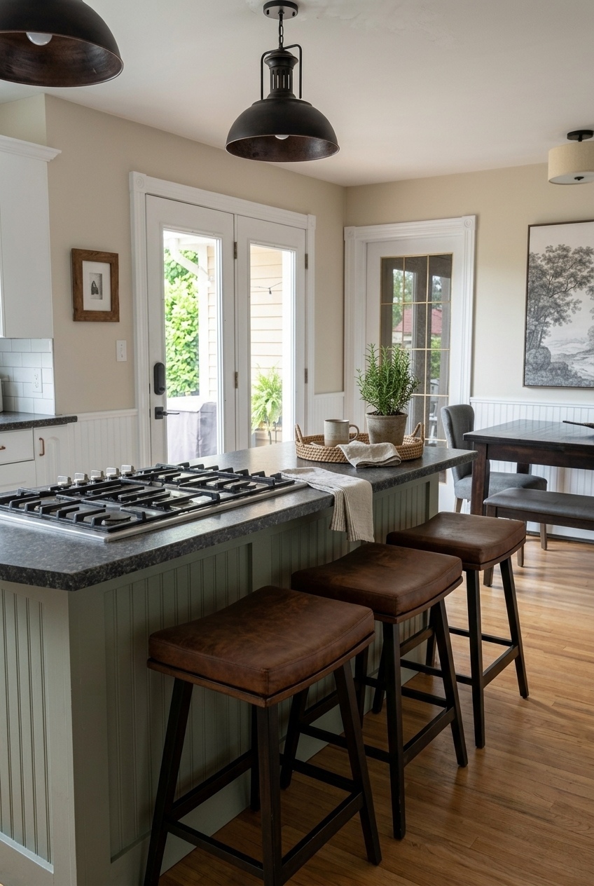 The Effortless Way to Style a Clean and Open Kitchen Island
