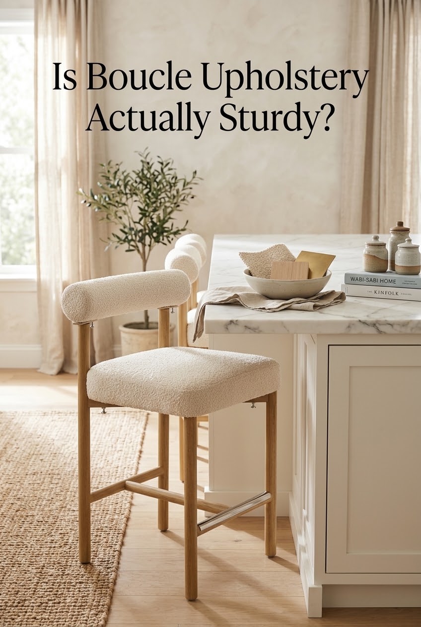 The Tactile Kitchen Island: Is Bouclé Upholstery Sturdy Enough for Daily Dining?