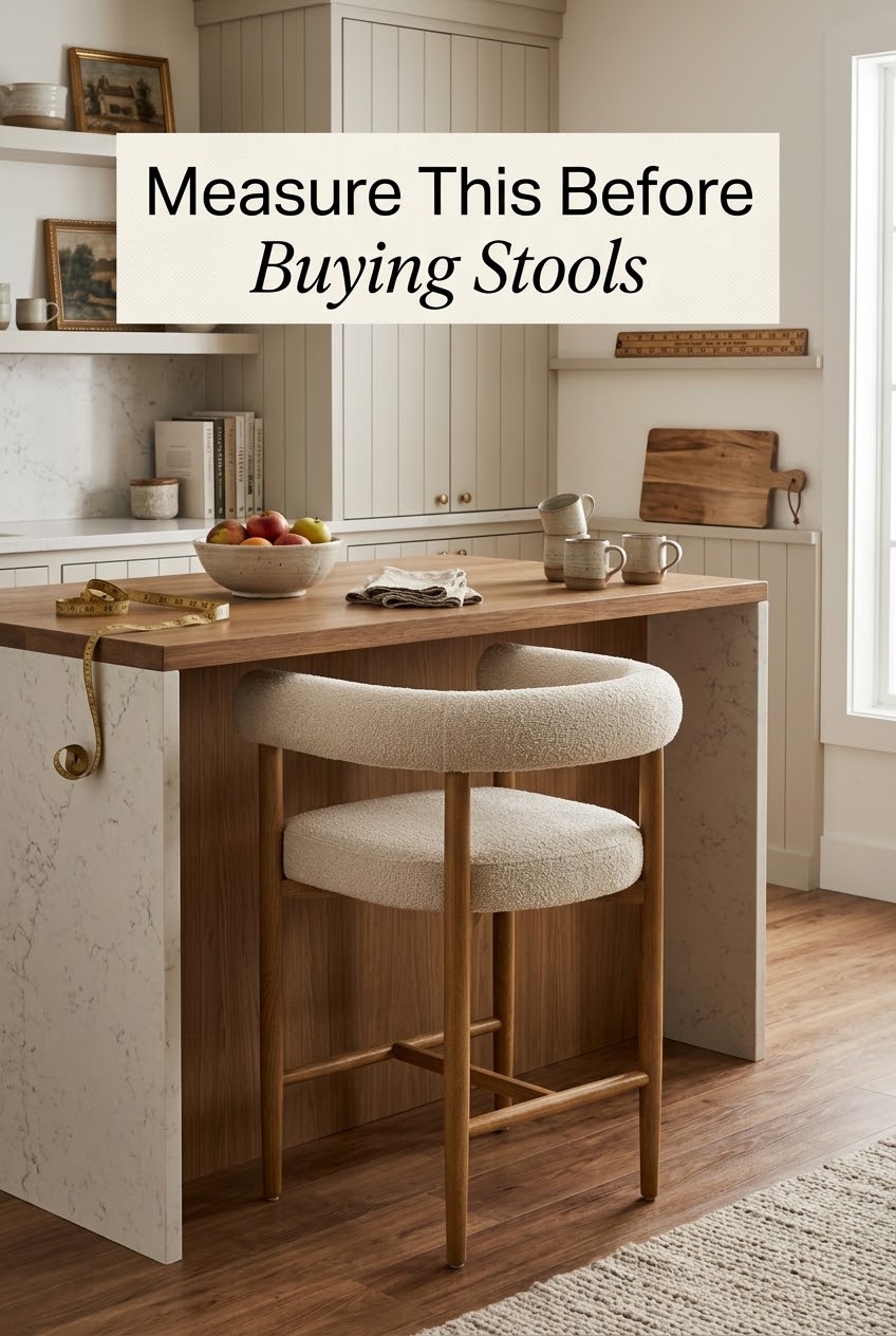 The Golden Rule of Seating: Measure This Before Buying Kitchen Island Counter Stools