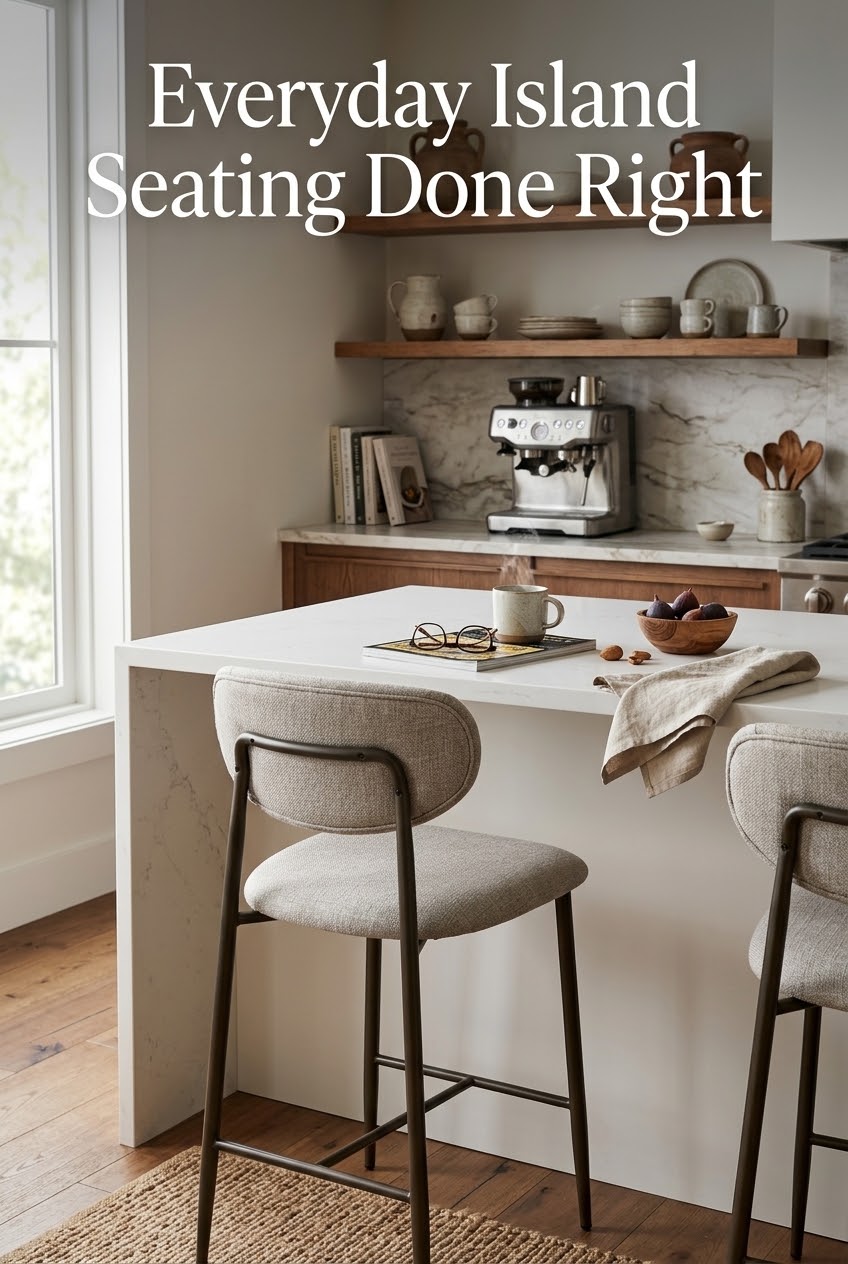 The Art of the Island: Elevating Your Kitchen Counter with Sculptural Seating