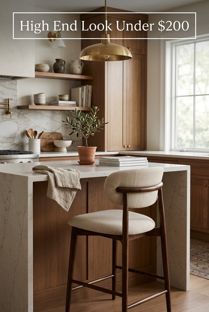 The Sculptural Counter Stool Delivering Custom-Showroom Allure Under $200