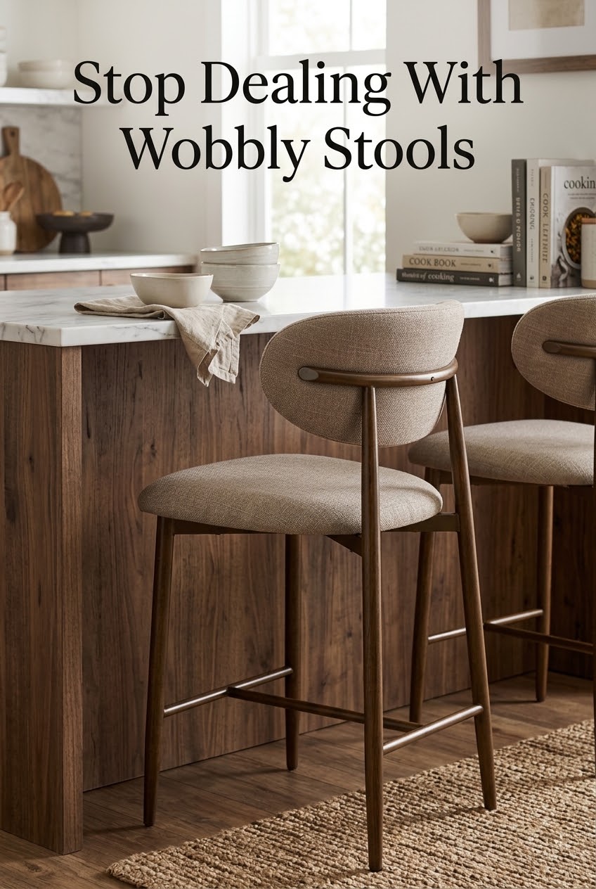 The End of the Wobble: Why Fixed-Frame Counter Seating Outlasts the Swivel Trend