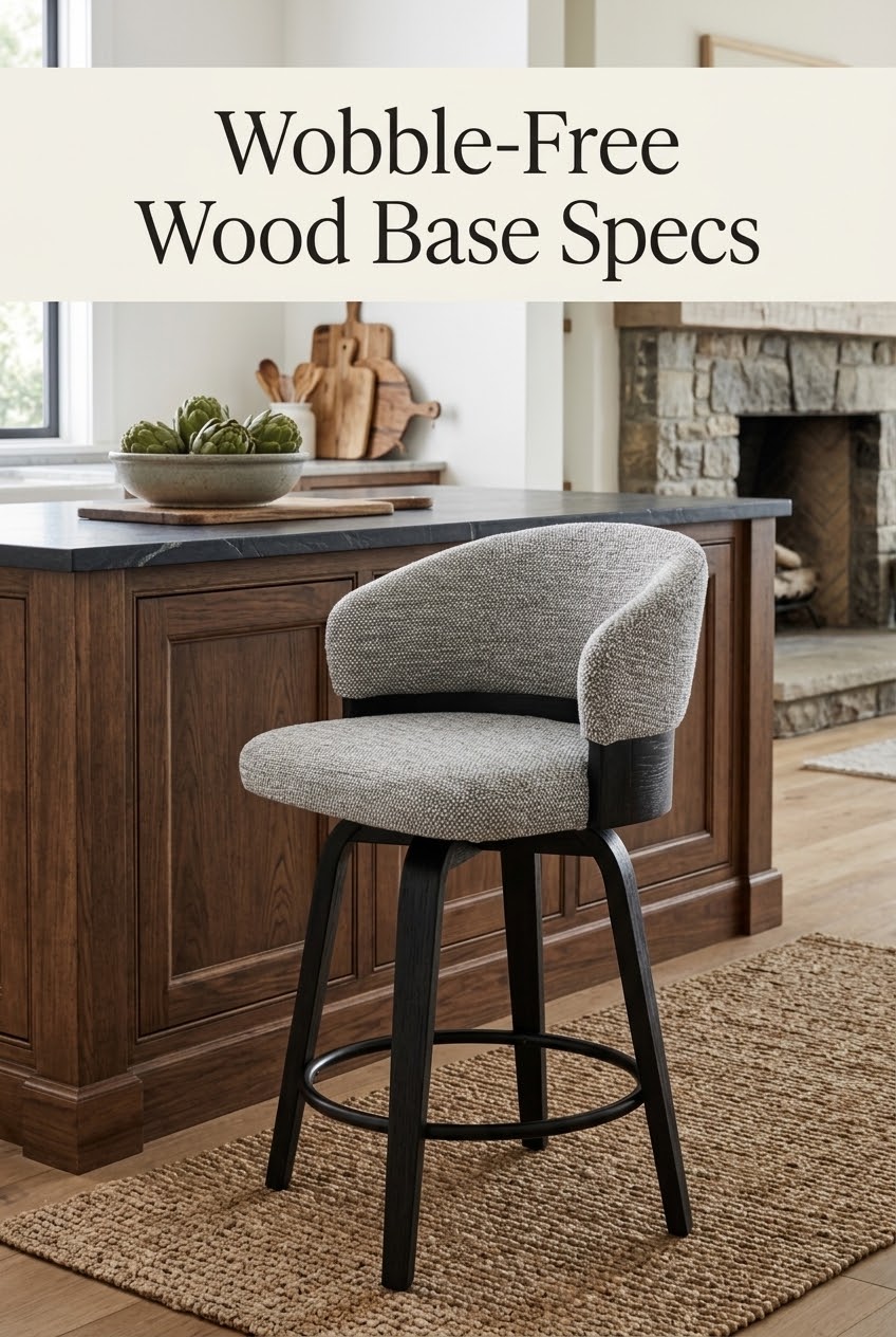 Built for the Modern Kitchen: The Architectural Integrity of Solid Wood Counter Stools