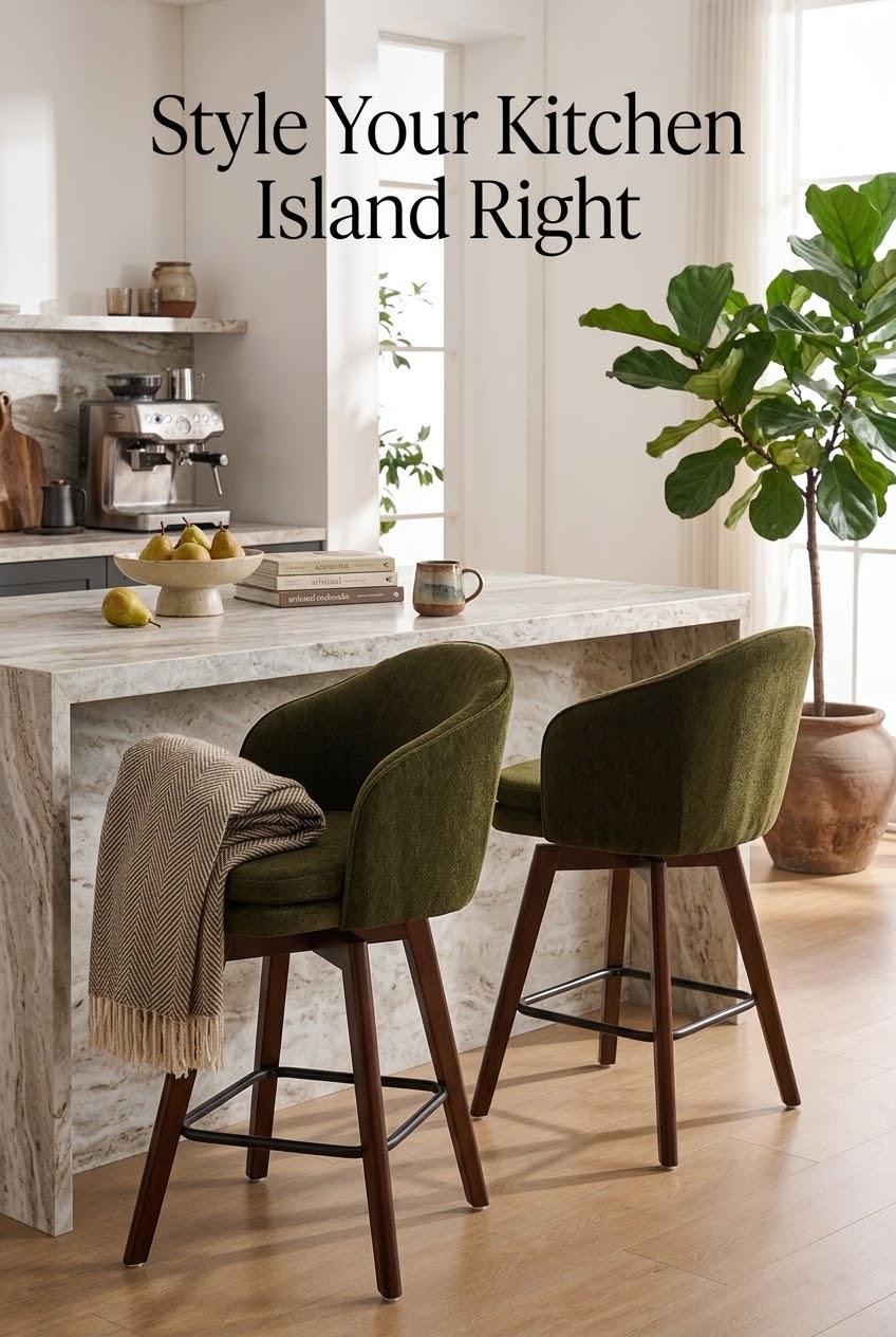 Style Your Kitchen Island Right: The Art of Layering Warm Mid-Century Textures