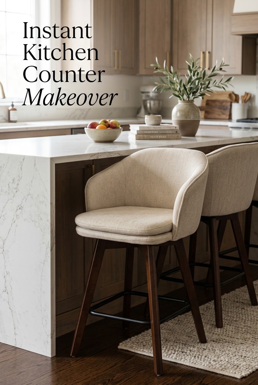 The Instant Kitchen Island Makeover: How Sculptural Seating Transforms Plain Countertops