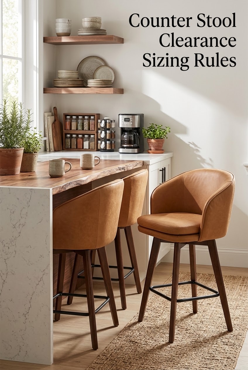 The Precision of Proportion: Counter Stool Clearance Sizing Rules for Compact Island Living