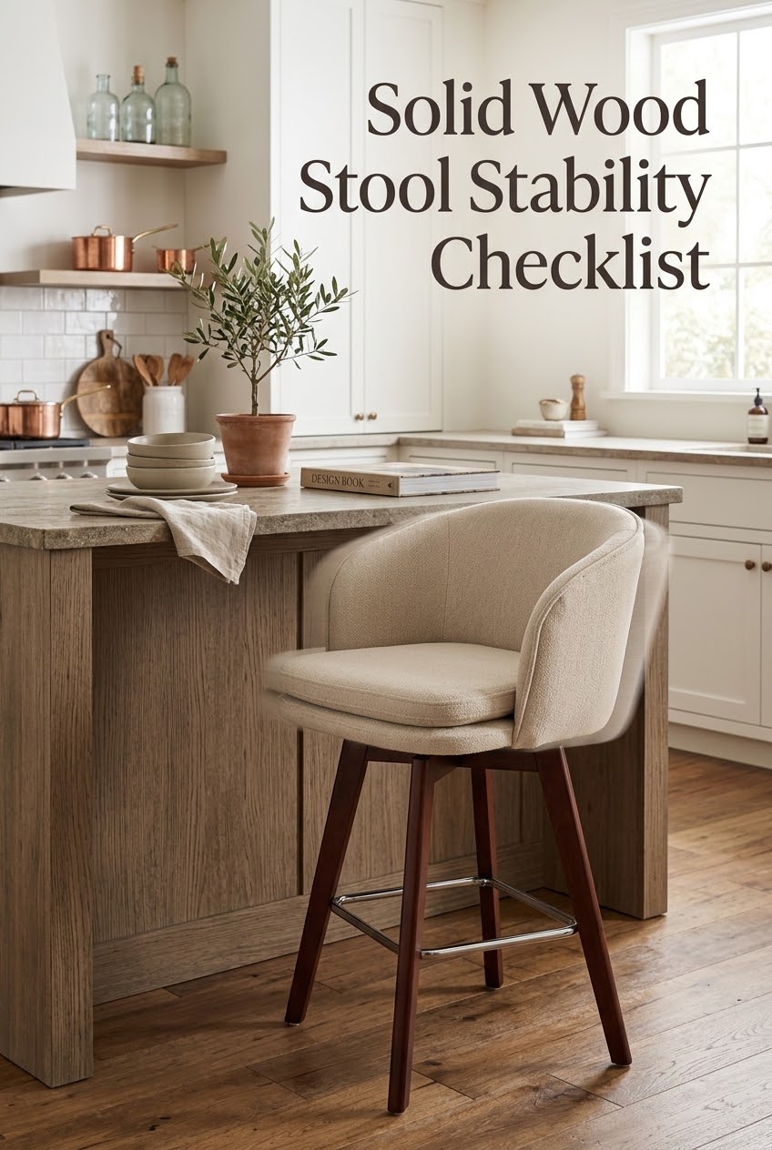 The Architecture of Island Seating: The Solid Wood Stool Stability Checklist