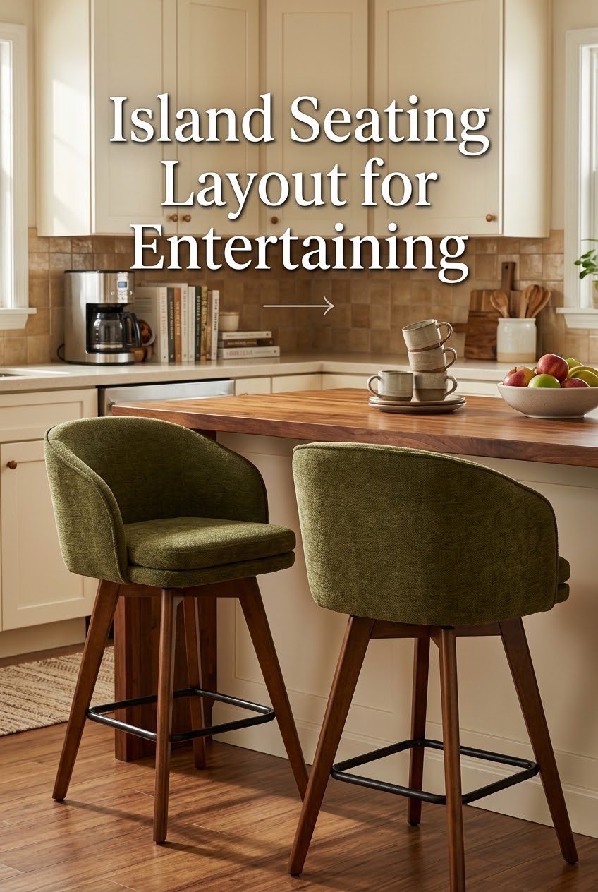 The Art of the Conversational Island: How Wingback Swivel Counter Stools Redefine Entertaining
