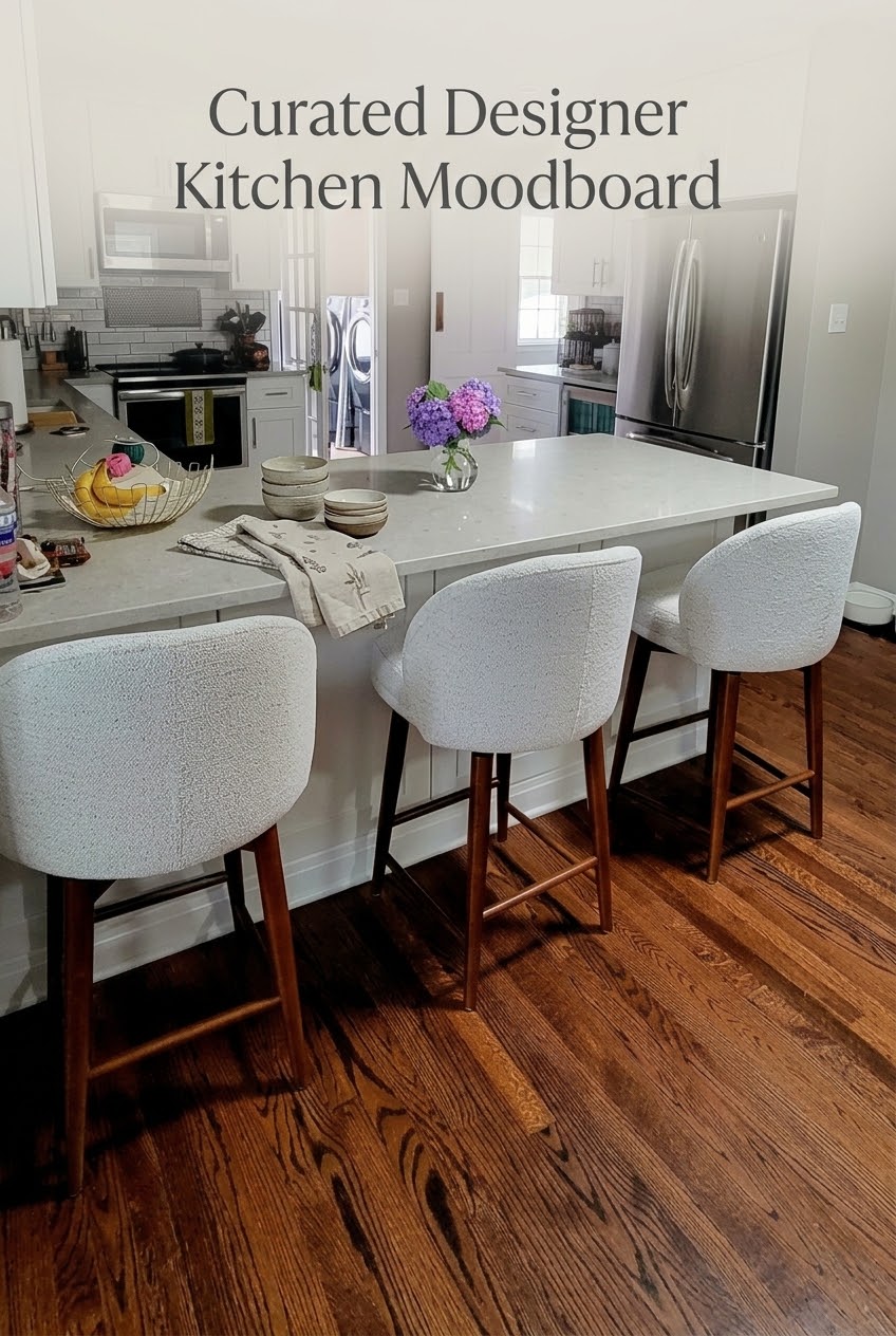 The Art of the Island: Mastering Warm Organic Kitchen Stool Styling