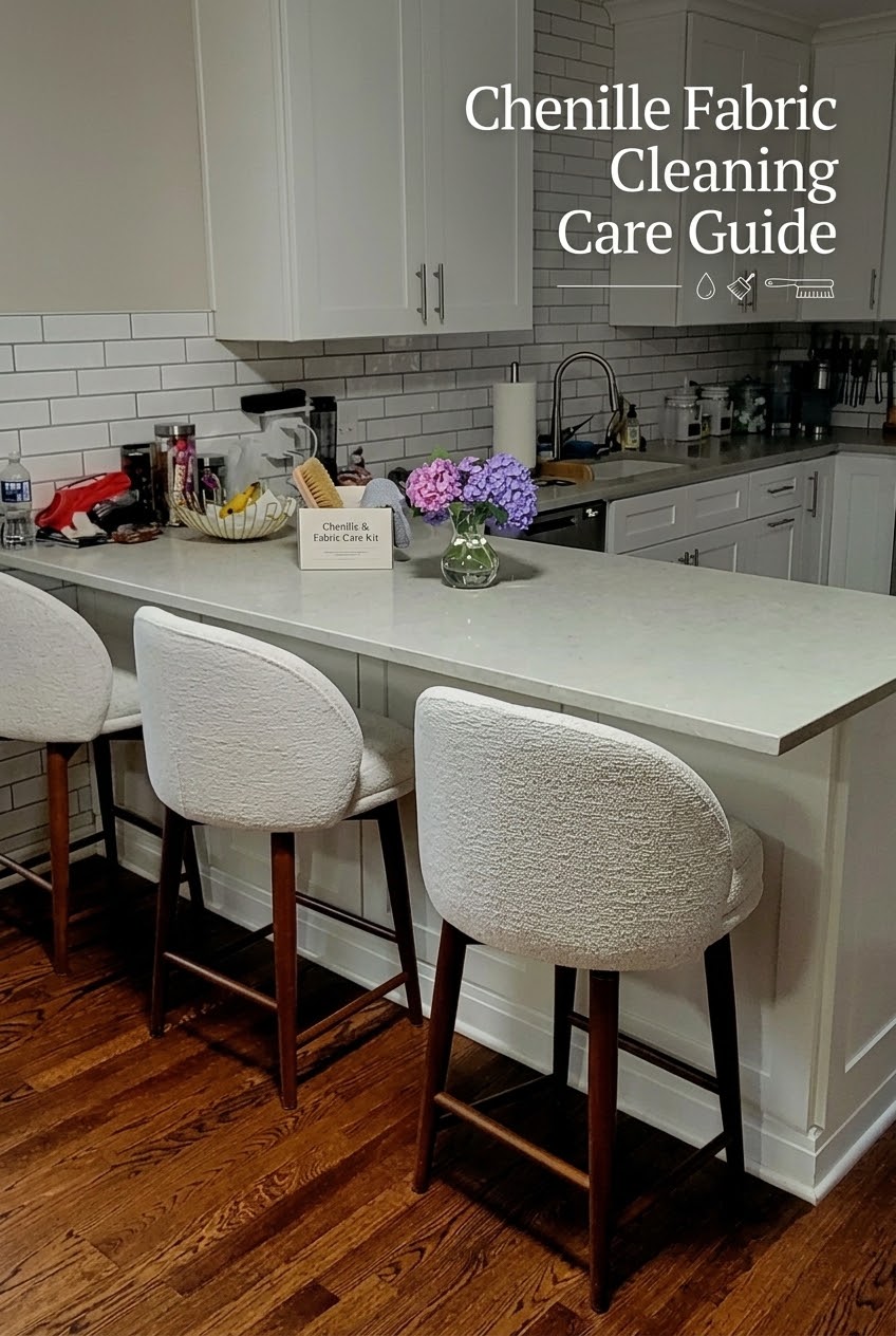 The Art of Maintaining Tactile Luxury: A Designer’s Guide to Chenille Counter Seating
