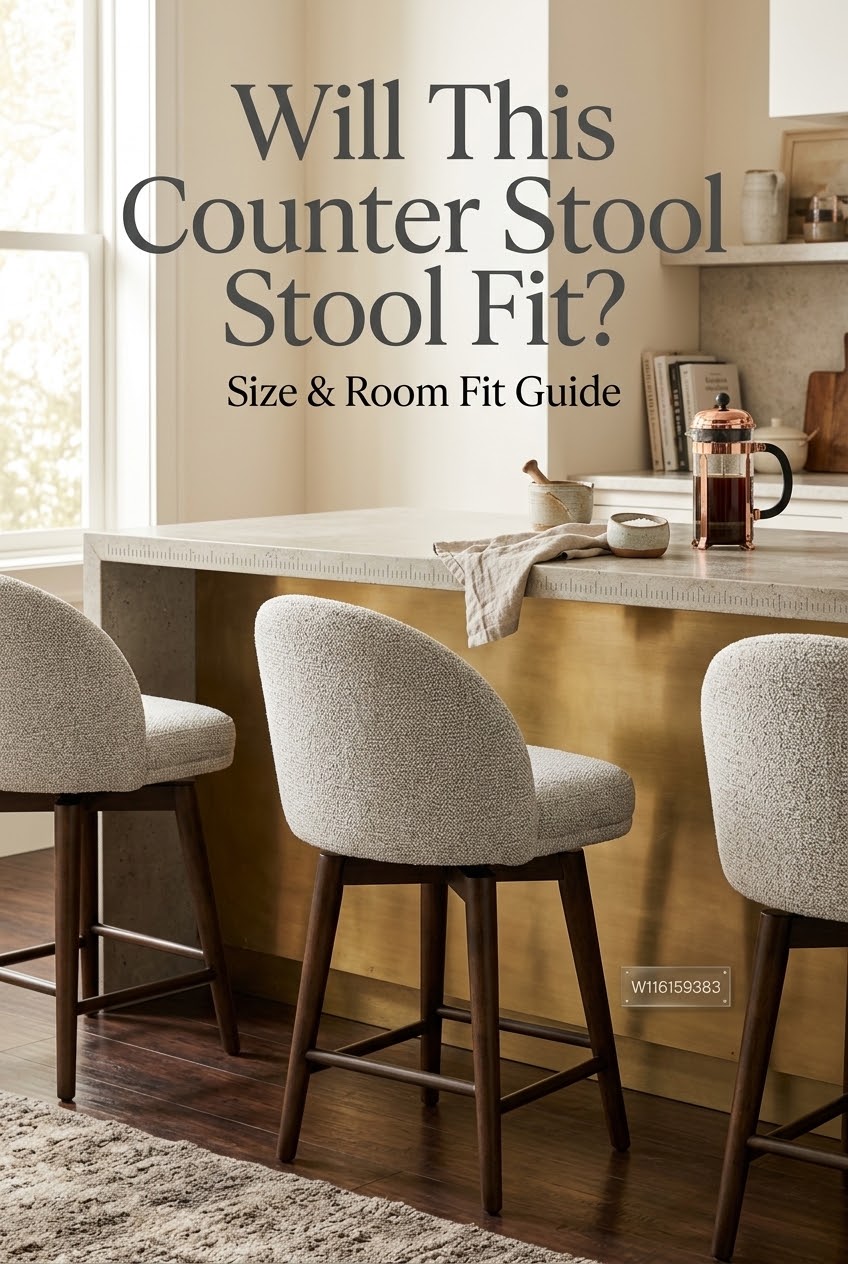 The Golden Ratios of Kitchen Island Seating: Will the Corrigan Studio Swivel Counter Stool Fit Your Space?