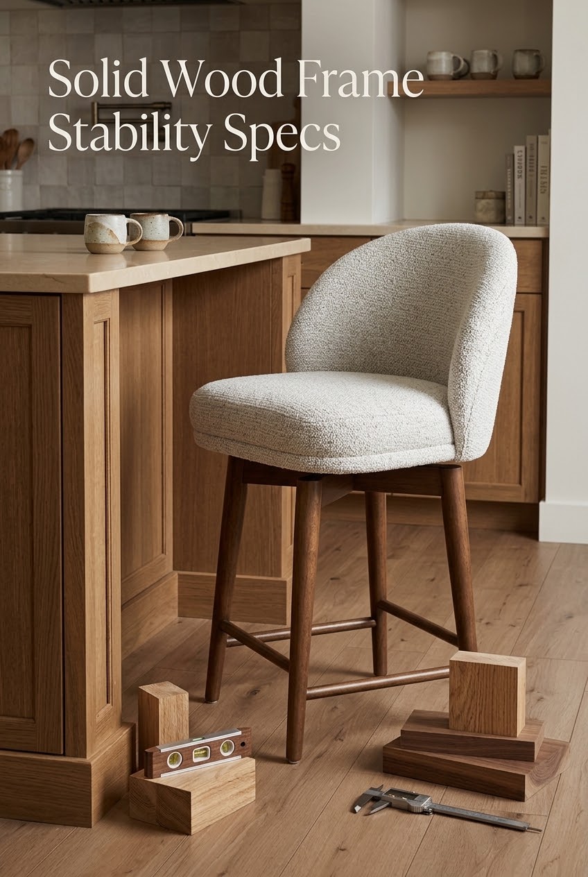 Engineered Poise: Why Solid Wood Architecture Sets the Standard for Kitchen Island Seating