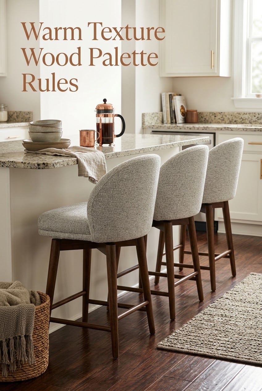 Warm Texture Wood Palette Rules: The Art of Layering Natural Tones at the Kitchen Island