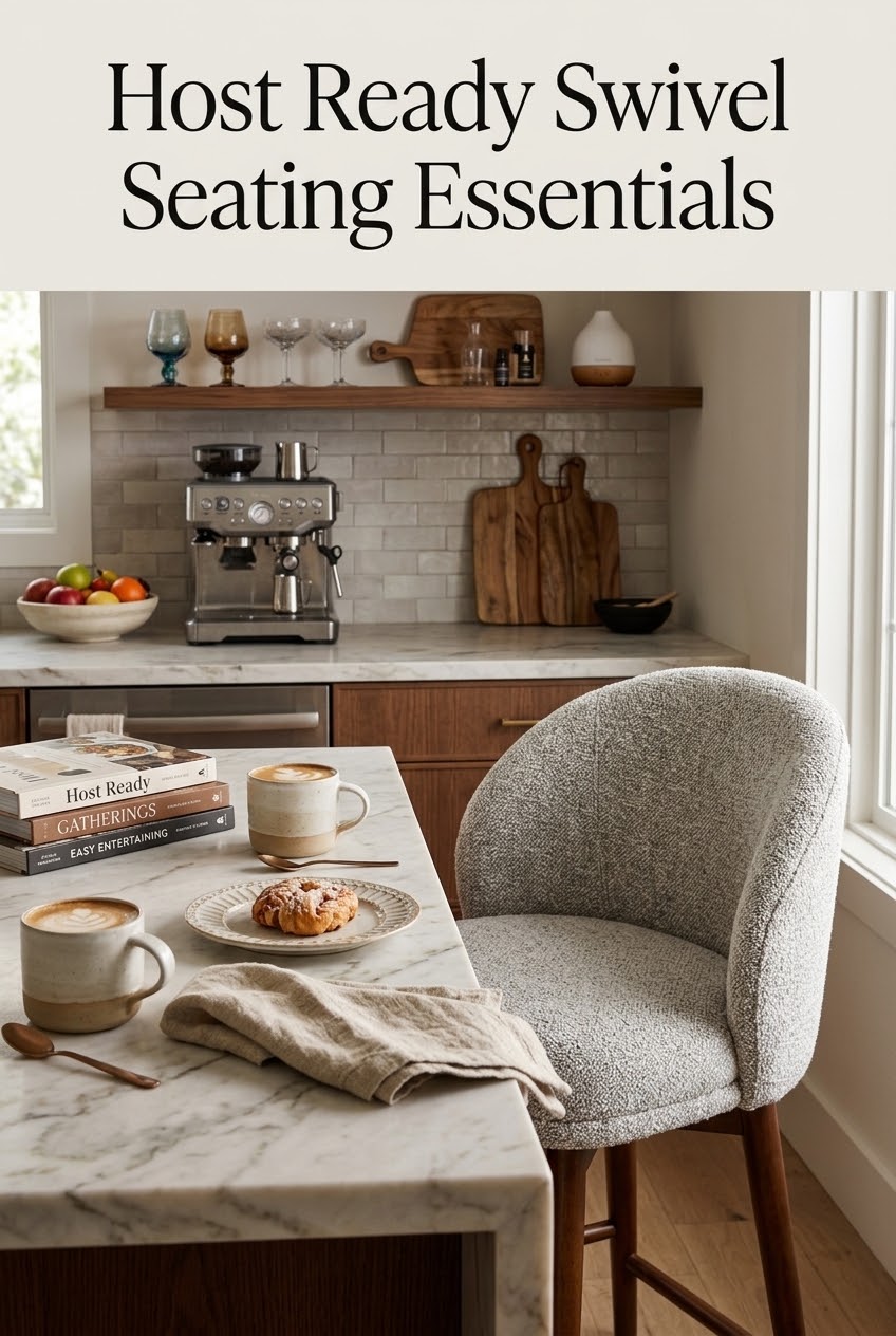 Host-Ready Elegance: Why the Swivel Counter Stool is the Ultimate Kitchen Island Essential