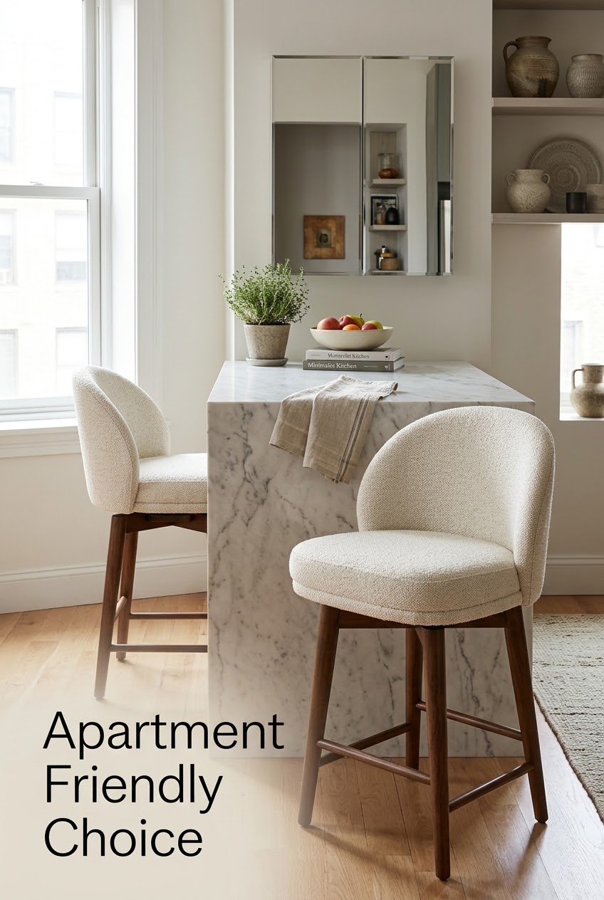 The Art of the Narrow Footprint: Why This Swivel Counter Stool Solves the Urban Kitchen Dilemma