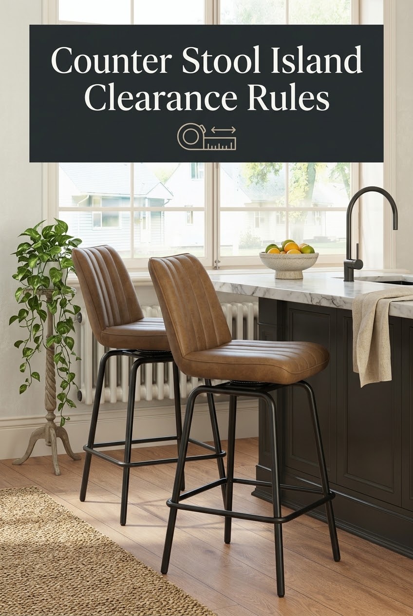 The Art of Contrast: Styling Modern Black PU Counter Stools Around the Island
