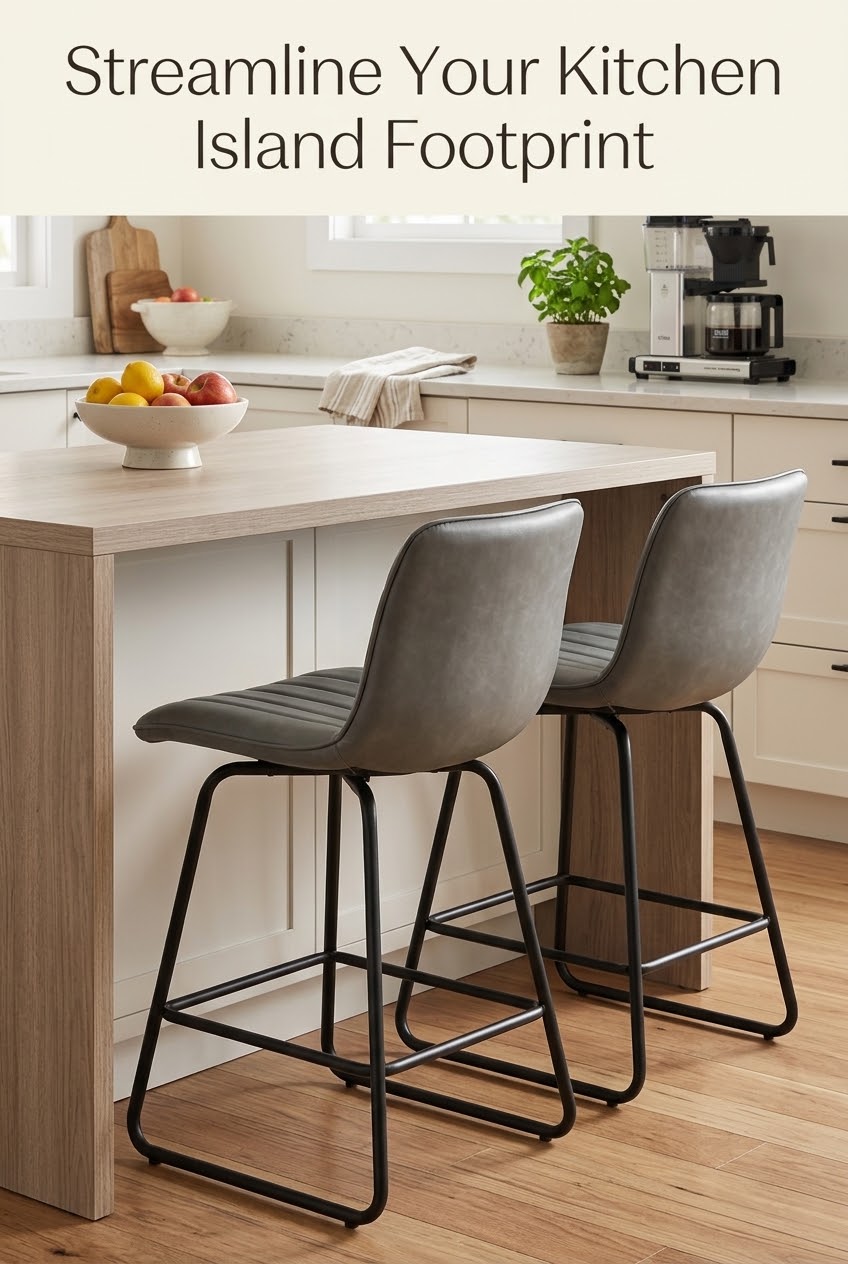 The Art of Contrast: Styling Modern Black PU Counter Stools Around the Island