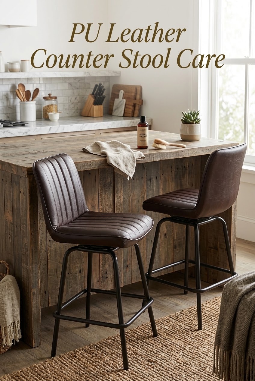 The Art of Contrast: Styling Modern Black PU Counter Stools Around the Island