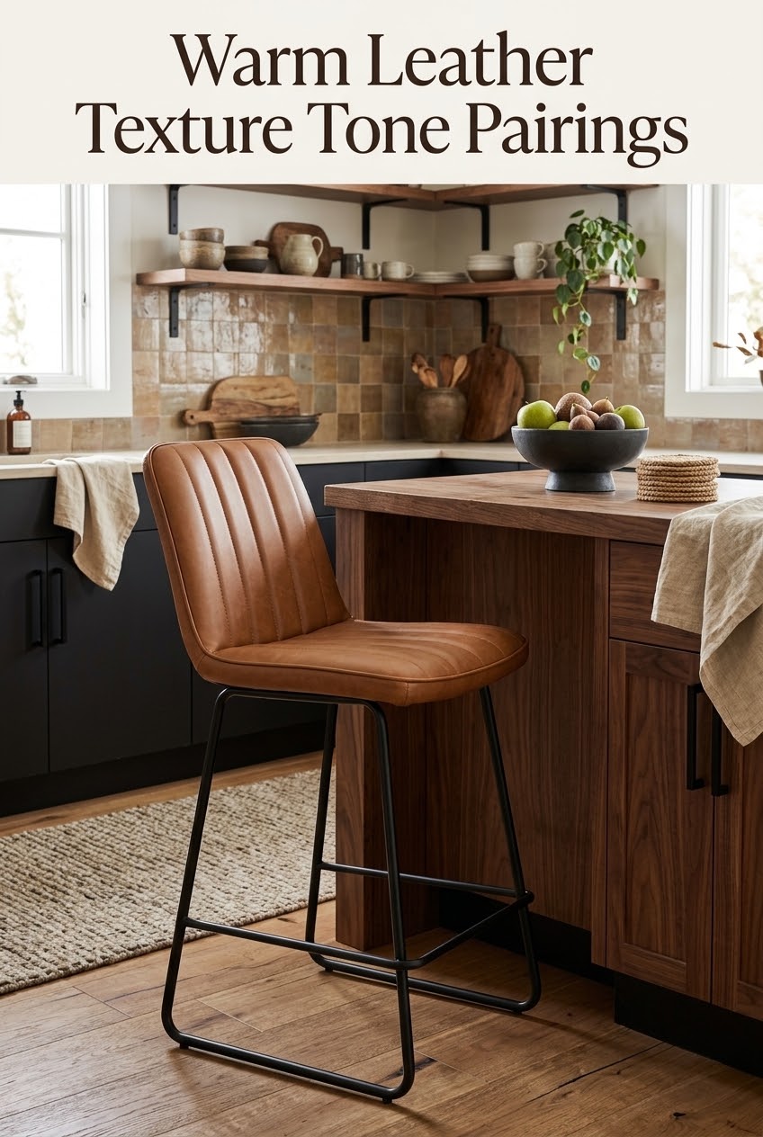 The Art of Contrast: Styling Modern Black PU Counter Stools Around the Island