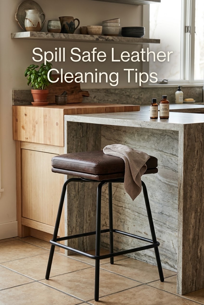 The Art of the Everyday Kitchen Island: Spill-Safe PU Leather Care & Maintenance