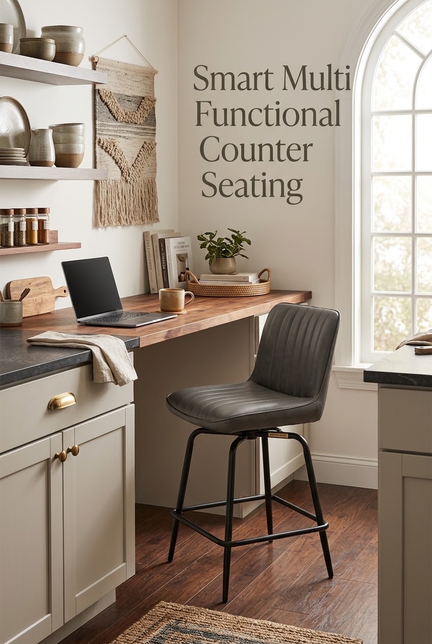 The Art of Compact Living: Smart Multi-Functional Counter Seating for the Modern Home