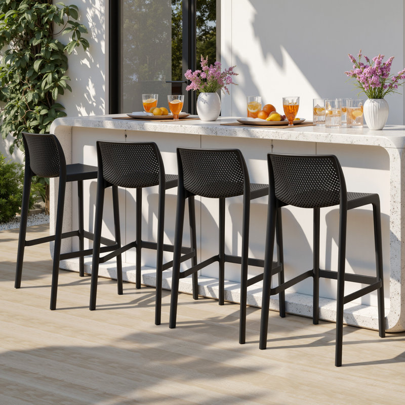 The Art of the Counterpoint: Anchoring Your Kitchen Island with Matte Black Seating