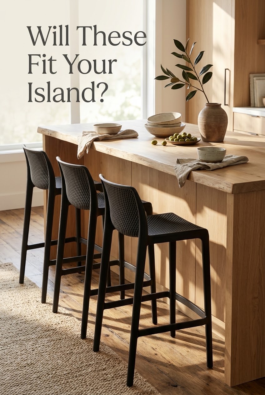 Counter Stools with Back Clearance: Height and Island Spacing Rules